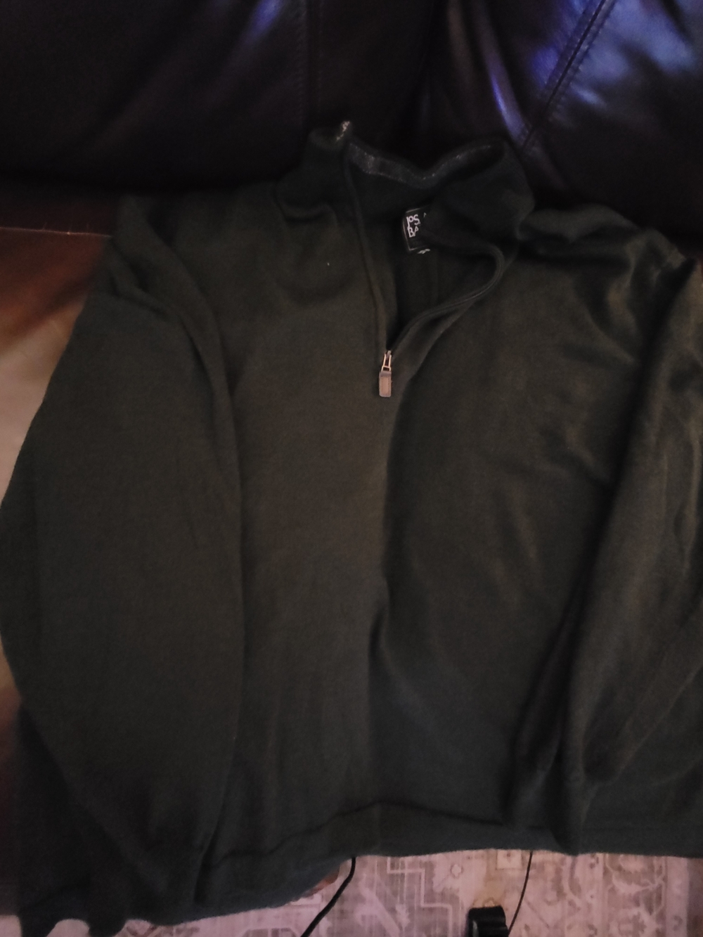 Jos. A. Bank Men's Black Half-Zip Sweater